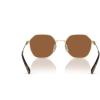 imageCoach Mens Hc7155 Round SunglassesLight Gold Satin ColorBrown Solid