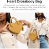 imageCoach Heart Crossbody Bag B4Honey Comb
