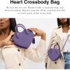 imageCoach Heart Crossbody Bag B4Light Purple