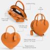 imageCoach Heart Crossbody Bag B4Washed Orange