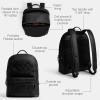 imageCoach Mens Charter Backpack Black Multi MediumBlack