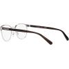 imageCoach Mens Hc5157 Rectangular Prescription Eyewear FramesShiny SilverDark TortoiseDemo Lens