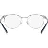 imageCoach Mens Hc5157 Rectangular Prescription Eyewear FramesShiny SilverNavyDemo Lens
