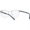 imageCoach Mens Hc5157 Rectangular Prescription Eyewear FramesShiny SilverNavyDemo Lens