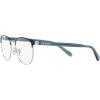 imageCoach Mens Hc5157 Rectangular Prescription Eyewear FramesShiny SilverNavyDemo Lens