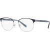 imageCoach Mens Hc5157 Rectangular Prescription Eyewear FramesShiny SilverNavyDemo Lens