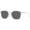 imageCoach Mens Hc8355 Square SunglassesClearGray Solid Polarized