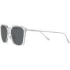 imageCoach Mens Hc8355 Square SunglassesClearGray Solid Polarized