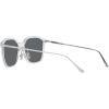 imageCoach Mens Hc8355 Square SunglassesClearGray Solid Polarized