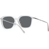 imageCoach Mens Hc8355 Square SunglassesClearGray Solid Polarized