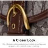 imageCoach Soho Shoulder Bag 25 in Signature Jacquard B4Oak Maple