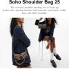 imageCoach Soho Shoulder Bag 25 in Signature Jacquard B4Oak Maple