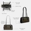 imageCoach Swing Zip Bag with GrommetsBlack