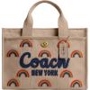 imageCoach Rainbow Cargo Tote Bag B4Dark Natural