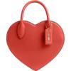 imageCoach Womens Glovetanned Leather Heart Shape BagB4Carmine