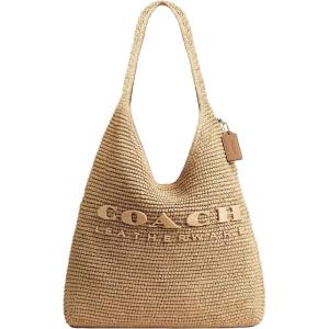 imageCoach Womens Straw Brooklyn Shoulder Bag 39B4Natural