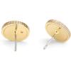 imageCOACH Womens Signature Quilted Coin Stud EarringsGold