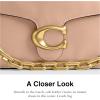 imageCoach Chain Tabby Shoulder Bag B4Cream