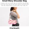 imageCoach Coachtopia The Summer I Turned Pretty Small Wavy Shoulder Bag with Cherry Print PinkCloud