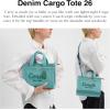 imageCoach Colored Dye Denim Cargo Tote 26 LHIvy