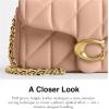 imageCoach Quilted Tabby Shoulder Bag 20 with Chain B4Cream