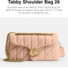 imageCoach Quilted Tabby Shoulder Bag 26 with Chain B4Cream