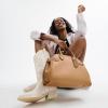 imageCoach Soft Empire Carryall Bag 28 B4Honey Brown