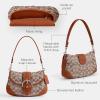 imageCoach Soho Flap Bag in Crystal Signature Jacquard LHBurnished Amber