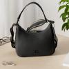 imageCoach Unisex Hobo Crossbody Bag in Crossgrain LeatherBlack