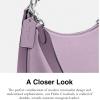 imageCoach Unisex Hobo Crossbody Bag in Crossgrain LeatherSoft Purple