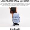 imageCoach Womens Coachtopia The Summer I Turned Pretty Loop Quilted Wavy Backpack Light Twilight Medium