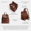 imageCoach Womens Coachtopia The Summer I Turned Pretty Turnlock Backpack B4Redwood Medium