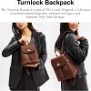 imageCoach Womens Coachtopia The Summer I Turned Pretty Turnlock Backpack B4Redwood Medium