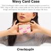 imageCoach Womens Coachtopia The Summer I Turned Pretty Wavy Card Case with Cherry Print PinkCloud One Size