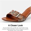 imageCoach Womens Margot Sandal in Crystal Signature Jacquard FlatBurnished Amber