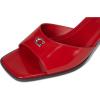imageCoach Womens Sculpted C Block Heel Sandal HeeledBlackCrimson TintGreen Glow