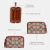 imageCoach Womens Small Zip Around Case AccessoryTravelers Card SleevesLHBurnished Amber