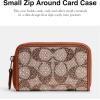 imageCoach Womens Small Zip Around Case AccessoryTravelers Card SleevesLHBurnished Amber