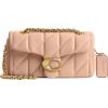 imageCoach Quilted Tabby Shoulder Bag 20 with Chain B4Cream