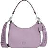 imageCoach Unisex Hobo Crossbody Bag in Crossgrain LeatherSoft Purple