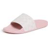 imageCoach Womens Udele Coated Canvas Slide SlipperCarnationChalk