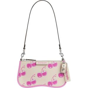 imageCoach Coachtopia The Summer I Turned Pretty Small Wavy Shoulder Bag with Cherry Print PinkCloud
