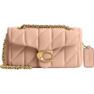 imageCoach Quilted Tabby Shoulder Bag 20 with Chain B4Cream