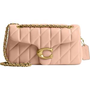 imageCoach Quilted Tabby Shoulder Bag 26 with Chain B4Cream