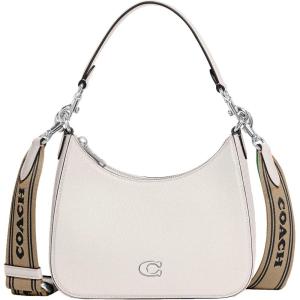 imageCoach Unisex Hobo Crossbody Bag in Crossgrain LeatherChalk