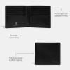 imageCoach Mens Boxed Water Buffalo Double Billfold Wallets Black One SizeBlack