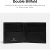 imageCoach Mens Boxed Water Buffalo Double Billfold Wallets Black One SizeBlack