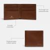 imageCoach Mens Boxed Water Buffalo Double Billfold Wallets Black One SizeDark Saddle