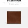 imageCoach Mens Boxed Water Buffalo Double Billfold Wallets Black One SizeDark Saddle