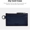 imageCoach Mens Zip Card Case in Burnished Leather Deep BlueDeep Blue